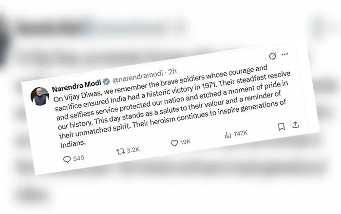 ১৬ই ডিসেম্বর ‘ভারতের বিজয়’ দাবি, উপেক্ষিত বাংলাদেশ